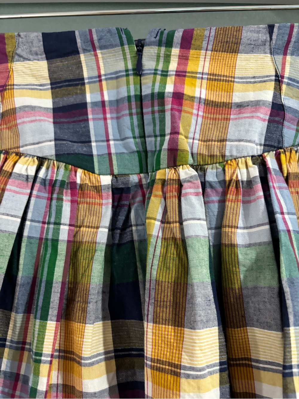 Maeve basque waist plaid skort. - Picture 8 of 11